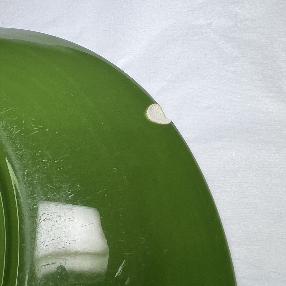 Rhythm by Homer Laughlin 9" Plate Green, Vintage - Picture 5 of 6